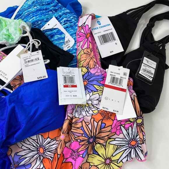 Reseller Bundle Womens Swimsuit Variety Mixed Sizes Styles 19 Piece Bundle Box F - Picture 2 of 8